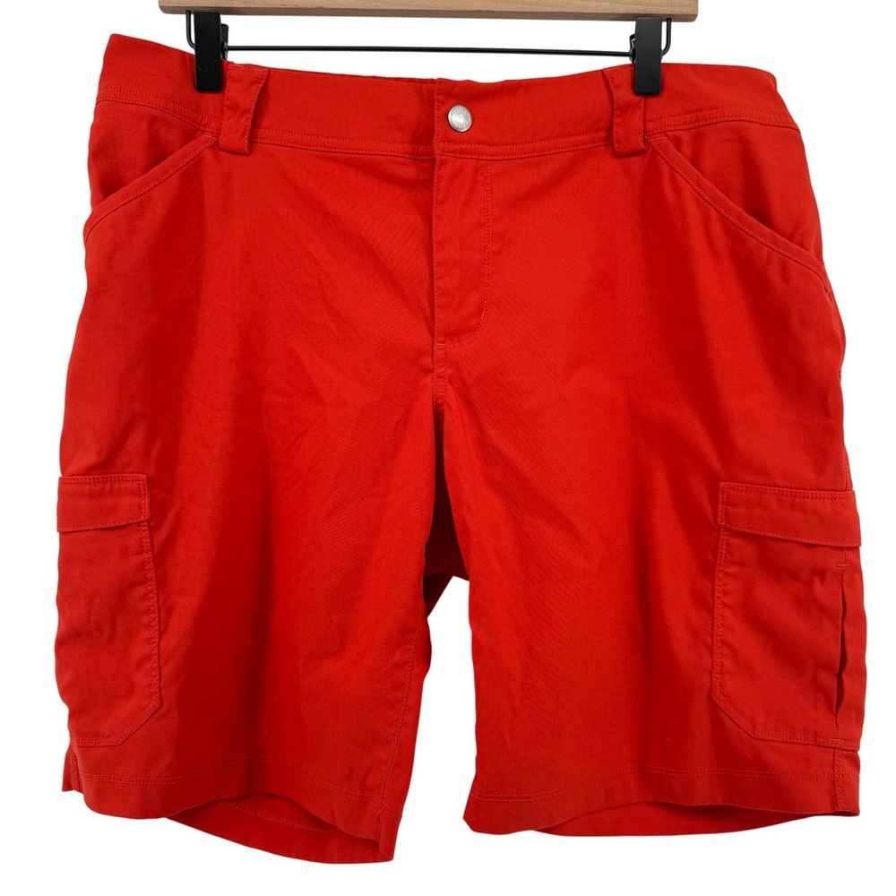Duluth Dry on the Fly 10" Cargo Shorts Red Women 14 Hiking Outdoor Utility